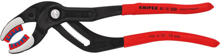 Knipex Sifon- en Connectorentang | 250 mm Lengte | Anti-Slip | Kunststof Bekleed | Zwart Geatramenteerd - 81 11 250 SB