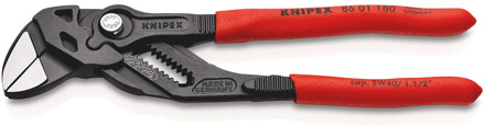 Knipex Sleuteltang | 180 mm Lengte | Tang en Schroefsleutel in Eén | Kunststof Bekleed | Grijs - 86 01 180 SB