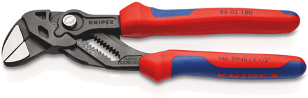 Knipex Sleuteltang | 180 mm Lengte | Tang en Schroefsleutel in Eén | Meer-Componentengrepen - 86 02 180 SB