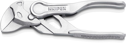 Knipex Sleuteltang XS | 100 mm Lengte | Tang en Schroefsleutel in Eén | Ruwe Oppervlakken | Rood - 86 04 100 BK