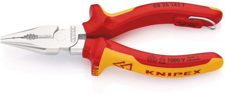 Knipex Spitse kombitang geïsoleerd | Meercomponenten-omhullingen | VDE-gekeurd | Geïntegreerde openingsveer - 08 26 145 T BK