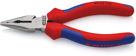 Knipex Spitse kombitang | Meer-componentengrepen | Zwart geatramenteerd | Lengte 145 mm | Zelfbedieningskaart/blister - 08 22 145 SB