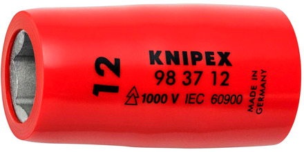Knipex Steeksleutelinzetstuk voor zeskantschroeven | Binnenvierkant 3/8" | Lengte 44 mm - 98 37 12
