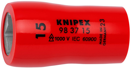 Knipex Steeksleutelinzetstuk voor zeskantschroeven | Binnenvierkant 3/8" | Lengte 46 mm - 98 37 15