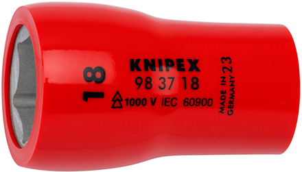 Knipex Steeksleutelinzetstuk voor zeskantschroeven | Binnenvierkant 3/8" | Lengte 49 mm - 98 37 18