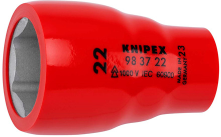 Knipex Steeksleutelinzetstuk voor zeskantschroeven | Binnenvierkant 3/8" | Lengte 49 mm - 98 37 22