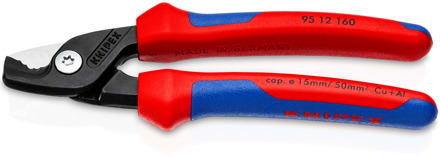 Knipex StepCut kabelschaar | Meer-componentengrepen | Gebruineerd | Lengte 160 mm - 95 12 160 SB