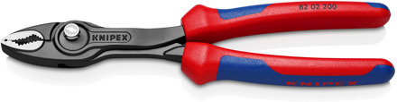 Knipex TwinGrip verstelbare grijptang | Meer-componentengrepen | Zwart geatramenteerd | Lengte 200 mm | Zelfbedieningskaart/blister - 82 02 200 SB