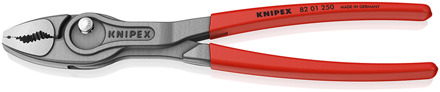 Knipex TwinGrip voor- en zijsnijtang | Antislip kunststof bekleed | Grijs geatramenteerd | Lengte 250 mm - 82 01 250
