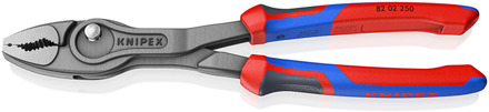 Knipex TwinGrip voor- en zijsnijtang | Meer-componentengreep | Grijs geatramenteerd | Lengte 250 mm | Zelfbedieningskaart/blister - 82 02 250 SB