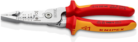 Knipex WireStripper metrisch model | Geïsoleerd | Meer-componentengrepen | VDE-getest - 13 76 200 ME SB