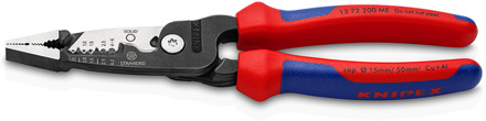 Knipex WireStripper metrisch model | Meer-componentengrepen | Zwart geatramenteerd | Lengte 200 mm - 13 72 200 ME SB