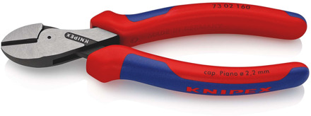 Knipex X-Cut® Compacte Zijsnijtang | 160 mm Lengte | Grote Krachtoverbrenging | Meer-Componentengrepen - 73 02 160 SB