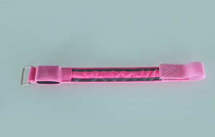 Knipperende Led Licht Arm Armband Strap Veiligheid Riem Voor Night Running Fietsen roze