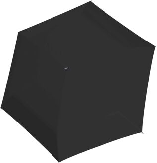 Knirps Mini Duomatic midnight black paraplu Zwart