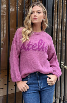 Knitted Atelier Trui Mauve Lila
