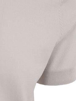 Knitted Half Zip Polo Dan Ecru Beige - L,M,S,XL,XXL