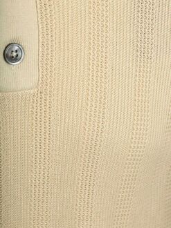 Knitted Jacquard Polo Sand Off-White - L,M,XL