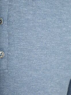 Knitted Polo Cotton Linen Blauw - L,M,S,XL,XXL