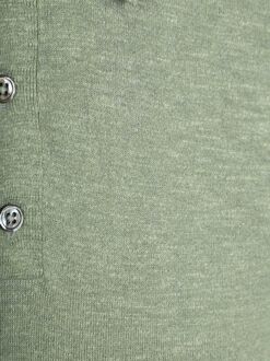 Knitted Polo Cotton Linen Groen - L,M,S,XL,XXL