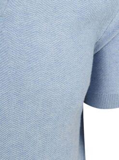 Knitted Polo Riva Harring Lichtblauw - L,M,S,XL,XXL