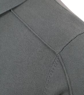 Knitted Poloshirt Groen - XL,XXL