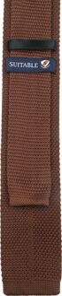 Knitted Stropdas Bruin TK-06