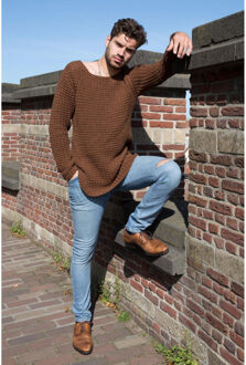 Knitted Sweater Se'etaga - maat L Bruin