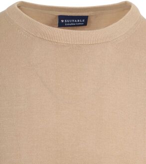 Knitted T-shirt Beige - XL,XXL