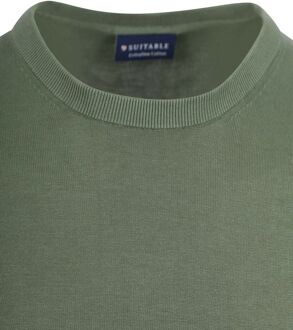Knitted T-shirt Groen - XXL