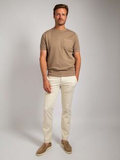 Knitted T-shirt Pocket Compact Camel Bruin - XXL