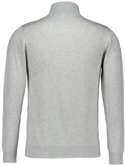 Knitwear half-zip sweater truien m606 - maat M Grijs