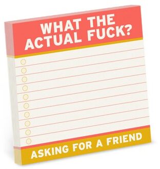 Knock Knock Actual Fuck Sticky Notes (4 X 4-Inches) - Knock Knock Sticky Notes (4x4) - Knock Knock