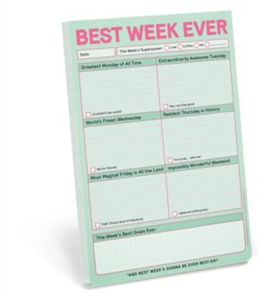 Knock Knock Best Week Ever Pad (Pastel Version)