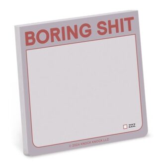 Knock Knock Boring Shit Sticky Note - Knock Knock