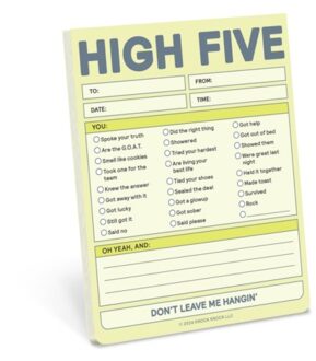 Knock Knock High Five Nifty Note (Pastel Yellow) - Knock Knock