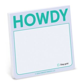 Knock Knock Howdy Sticky Note (Pastel Version) - Knock Knock