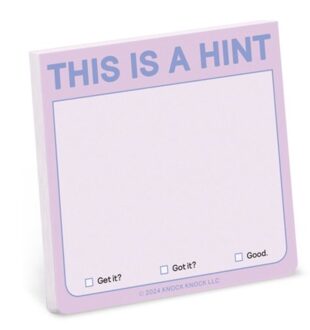 Knock Knock This Is A Hint Sticky Note (Pastel Version) - Knock Knock