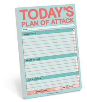 Knock Knock Today’s Plan Of Attack Great Big Stickies (Pastel Version) - Knock Knock Great Big - Knock Knock