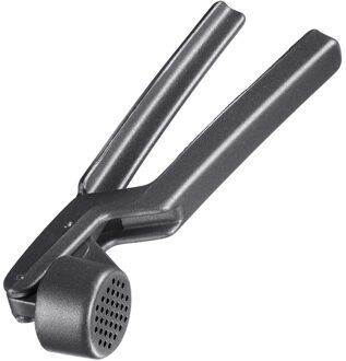 Knoflookpers - zwart - aluminium - 16 cm - keuken gerei