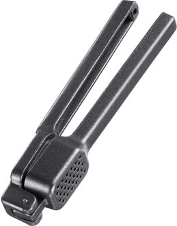 Knoflookpers - zwart - metaal - 15 cm - keuken gerei