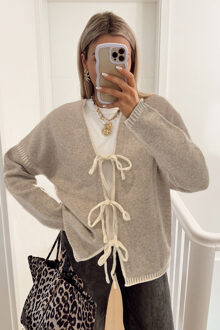 Knoop Voor Langemouw Cardigan - maat L Bruin