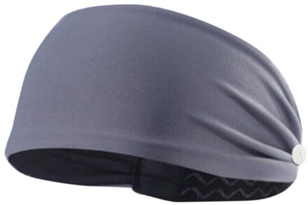 Knop Hoofdband Gezicht Houder Dragen Beschermen Oren Sport Snelle Droge Zweet zwart