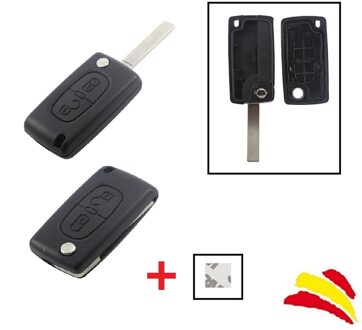 Knop Key Case Citroen 2 Knoppen C2 C3 C4 C5 C6 C7 C8 Picasso Model CE0523 VA2