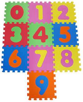 knorr® toys Puzzelmat Getallen 0-9, 10 delig Kleurrijk