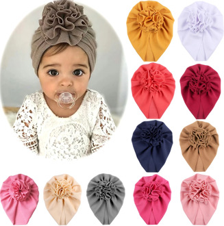 Knot Bow Baby Headbands Toddler Headwraps Baby Flower Turban Hats Babes Caps Elastic Hair Accessories 2020 New