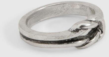 Knot Detail Ring, Silver - ONE SIZE