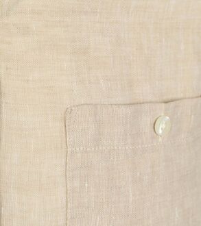 KnowledgeCotton Apparel Overhemd Linnen Ecru Beige - M,XL