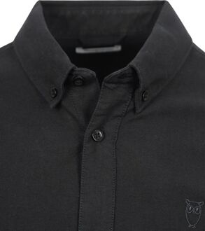 KnowledgeCotton Apparel Overhemd Zwart - L,M
