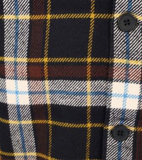 KnowledgeCotton Apparel Overshirt Donkerblauw Geruit - L,M